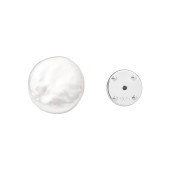 Brosa argint cu perla naturala plata cu Pin DiAmanti EFC017BR_W-G